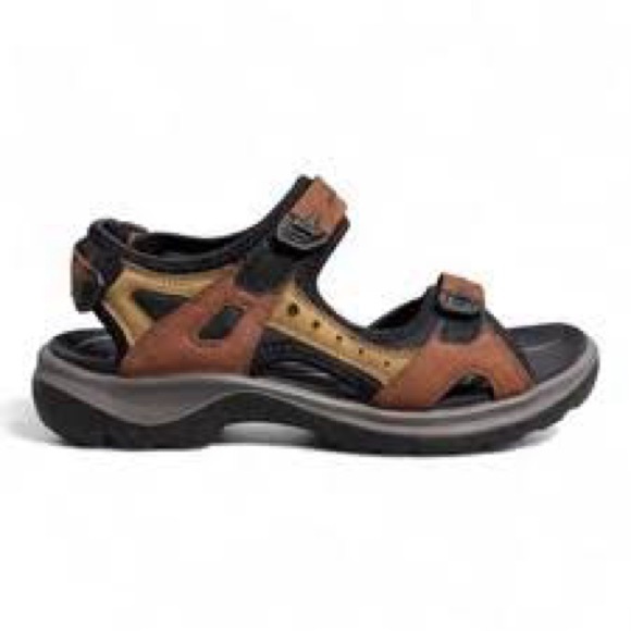 ECCO Yucatan sandals adjustable straps brown tan hiking women’s size 38/7.5 - Picture 1 of 9